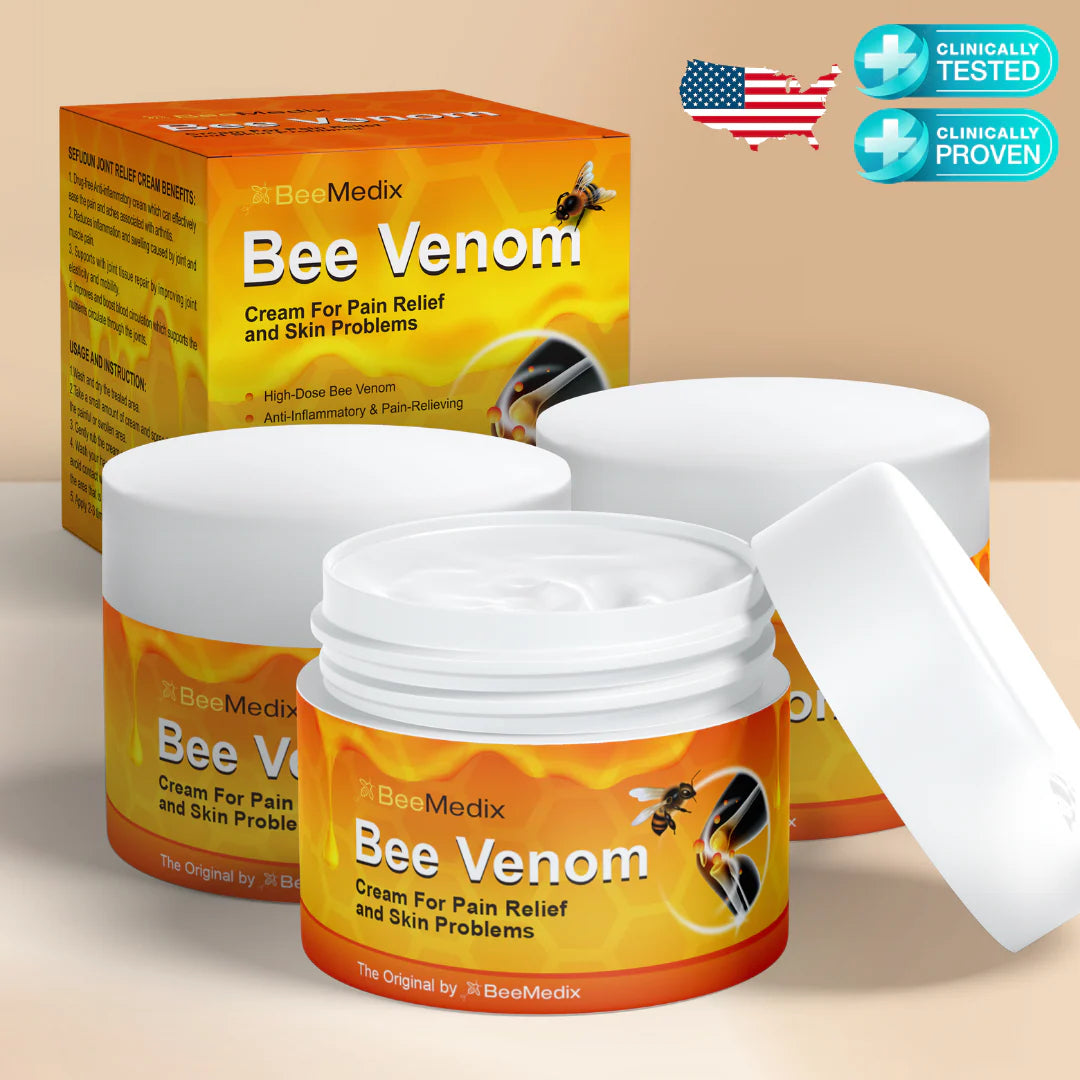 Bee Venom Cream for Pain Relief and Skin Problems (3.5 Fl. Oz.)