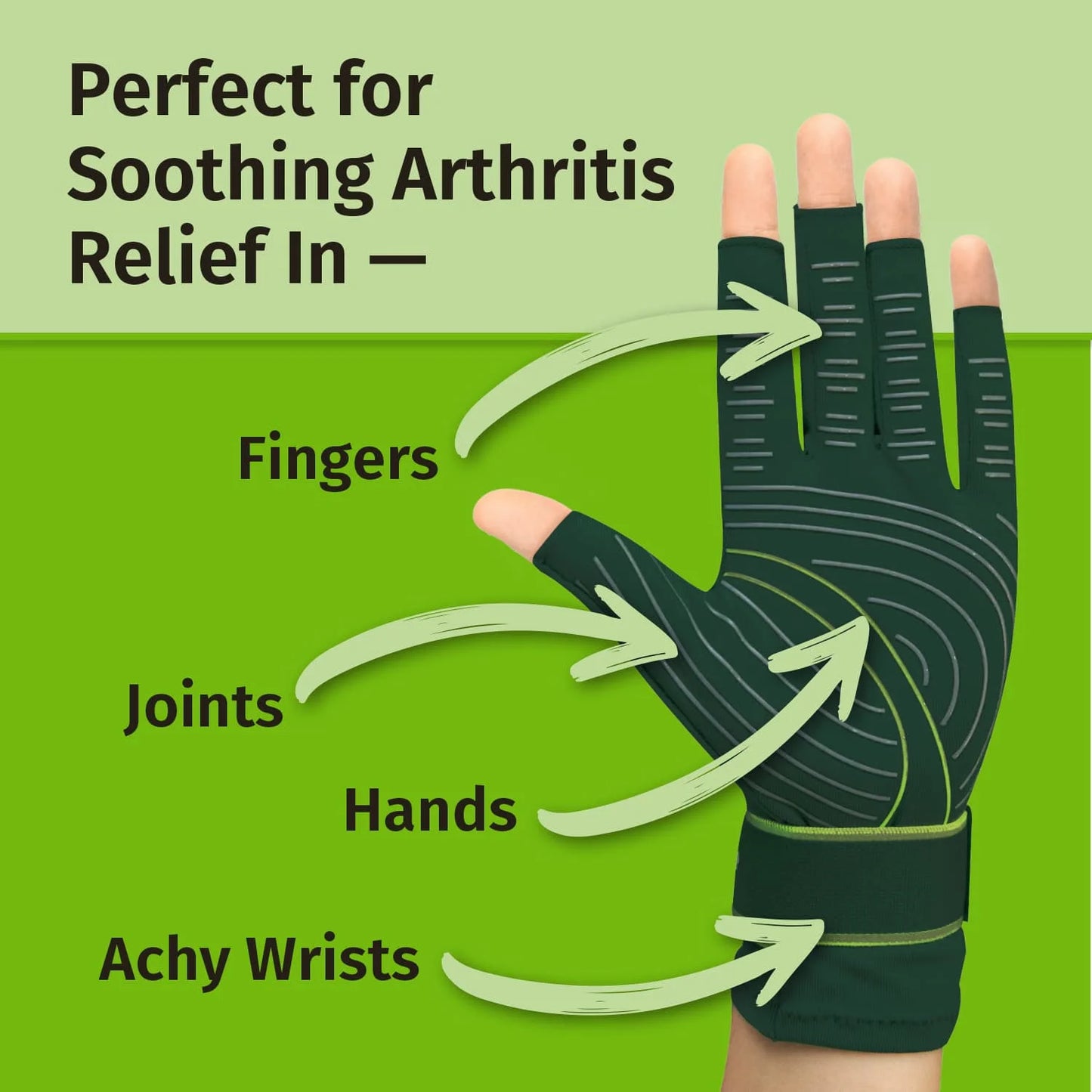 Green Relief Arthritis Gloves