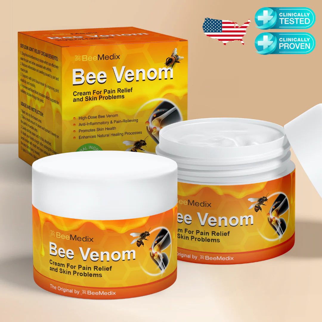 Bee Venom Cream for Pain Relief and Skin Problems (3.5 Fl. Oz.)