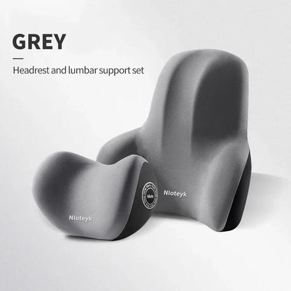 Car Neck Cushion Memory Foam Car Lumbar Support for Car Supplies Universal Neck Pillow Waist Cushion Car Seat Car Assesories