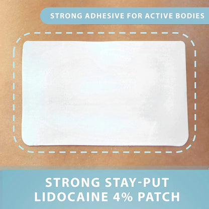 Lidocaine Pain Relief Patches 20 Ct for Back Pain Shoulder Pain - 4% Lidocaine Patches
