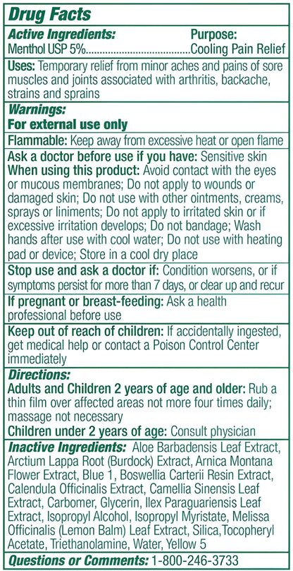 Professional Pain Relief Gel 4 Oz Tube Pack of 2