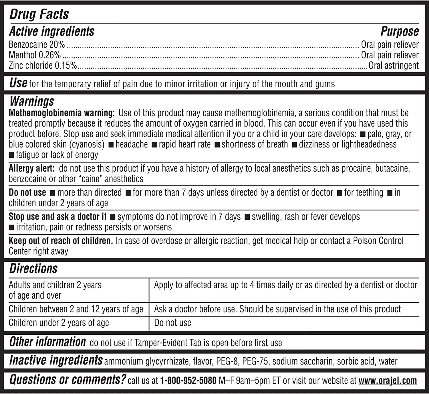 3X for Toothache & Gum Pain: Maximum Gel Tube 0.42Oz - from #1 Oral Pain Relief Brand -  for Instant Pain Relief