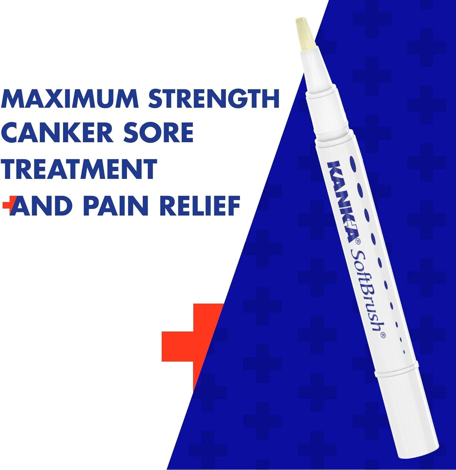 Soft Brush Tooth & Mouth Pain Gel, Professional Strength, 0.07 Ounce, Dual Relief Formula for Toothaches, Gum & Other Mouth Pain, Easy to Use Pen Applicator, Fast-Acting Pain Relief