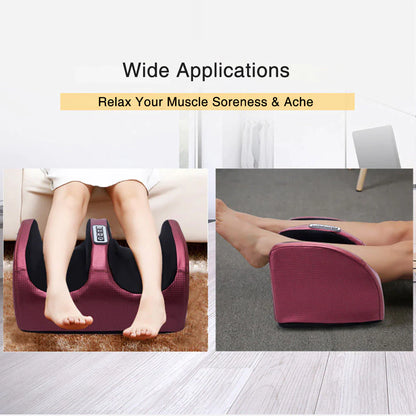 Indulge in Ultimate Relaxation with the Electric Foot Massager - Shiatsu Heating Therapy for Pain Relief and Muscle Relaxation