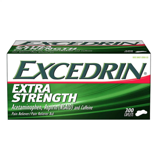 Extra Strength Pain Reliever Caplets, 300 Ct.
