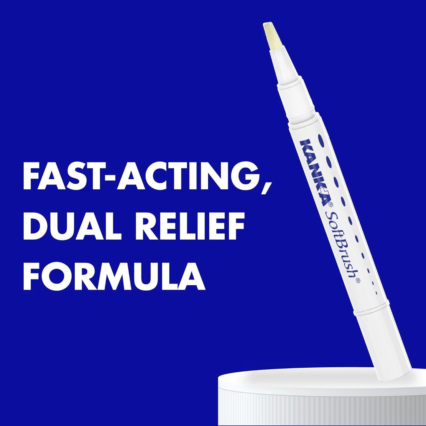 Soft Brush Tooth & Mouth Pain Gel, Professional Strength, 0.07 Ounce, Dual Relief Formula for Toothaches, Gum & Other Mouth Pain, Easy to Use Pen Applicator, Fast-Acting Pain Relief
