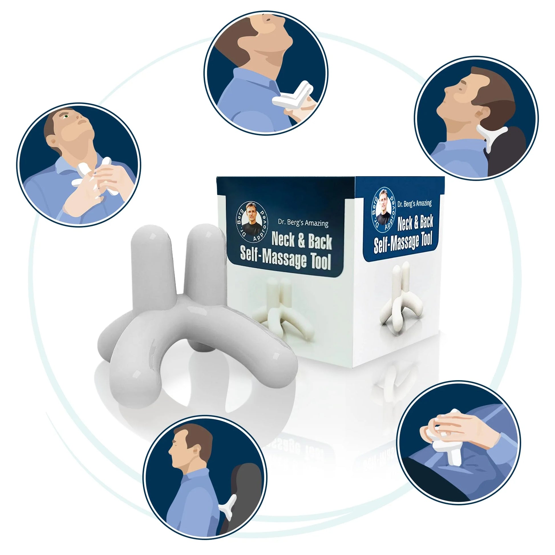 ’S Self-Massage Tool - Handheld Neck and Lower Back Massager