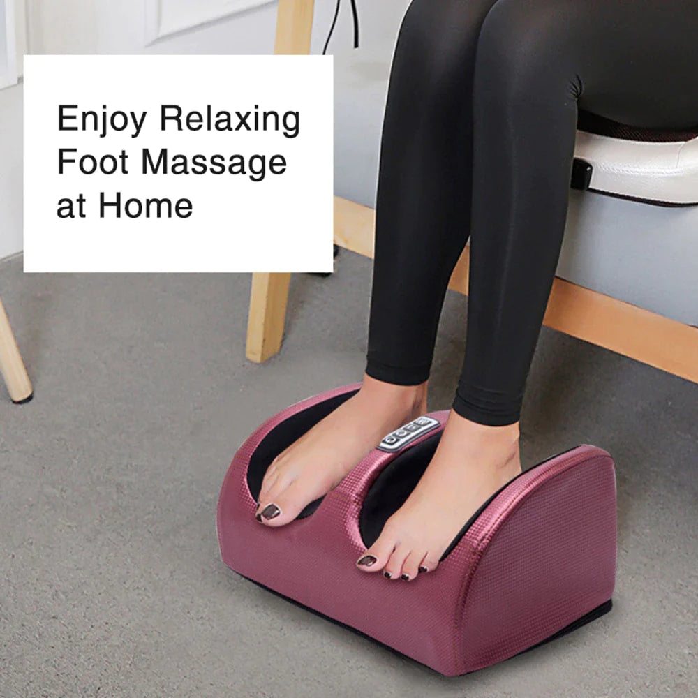 Indulge in Ultimate Relaxation with the Electric Foot Massager - Shiatsu Heating Therapy for Pain Relief and Muscle Relaxation