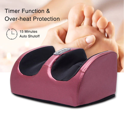 Indulge in Ultimate Relaxation with the Electric Foot Massager - Shiatsu Heating Therapy for Pain Relief and Muscle Relaxation