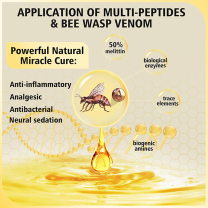 Transform Your Oral Care Routine with Bee Wasp Venom Multi-Peptides Toothpaste - Effective Treatment for Bleeding Gums, Gingivitis, and Sensitive Teeth - 3.7 OZ