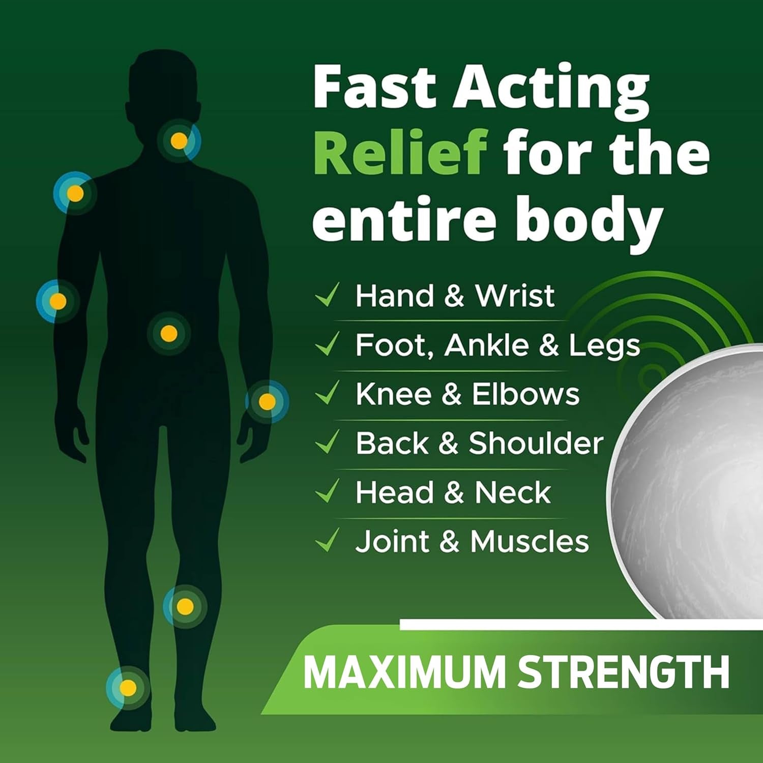 Arthritis Pain Relief Cream 7 Oz, Maximum Strength Deep Penetrating Relieving for Aches, Joint & Muscle, Muscle, Back, Knee, Feet, Hand, Ankle, Legs, Shoulder