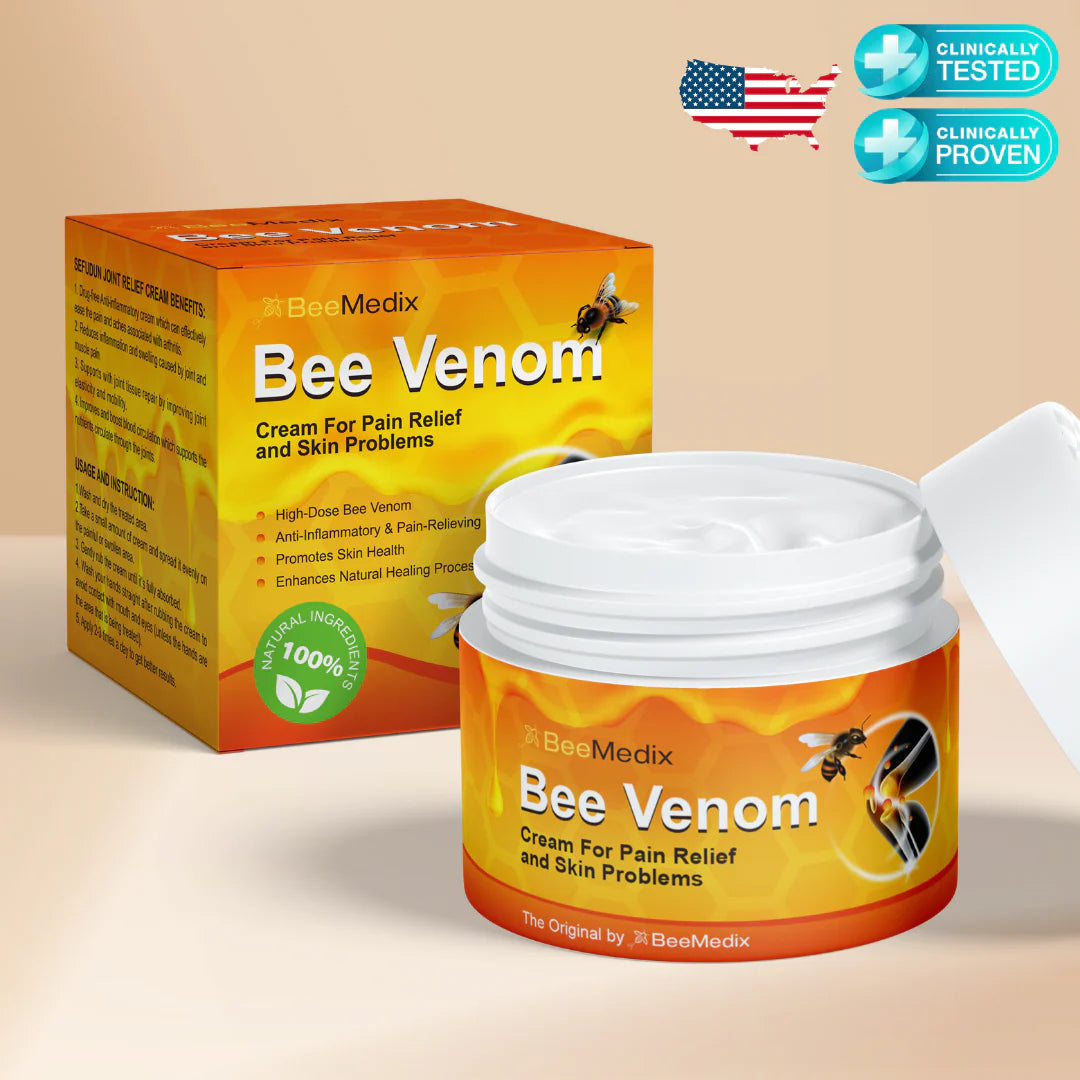 Bee Venom Cream for Pain Relief and Skin Problems (3.5 Fl. Oz.)