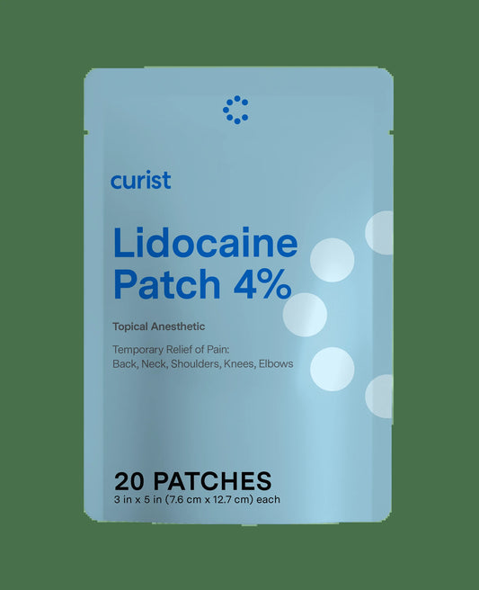 Lidocaine Pain Relief Patches 20 Ct for Back Pain Shoulder Pain - 4% Lidocaine Patches