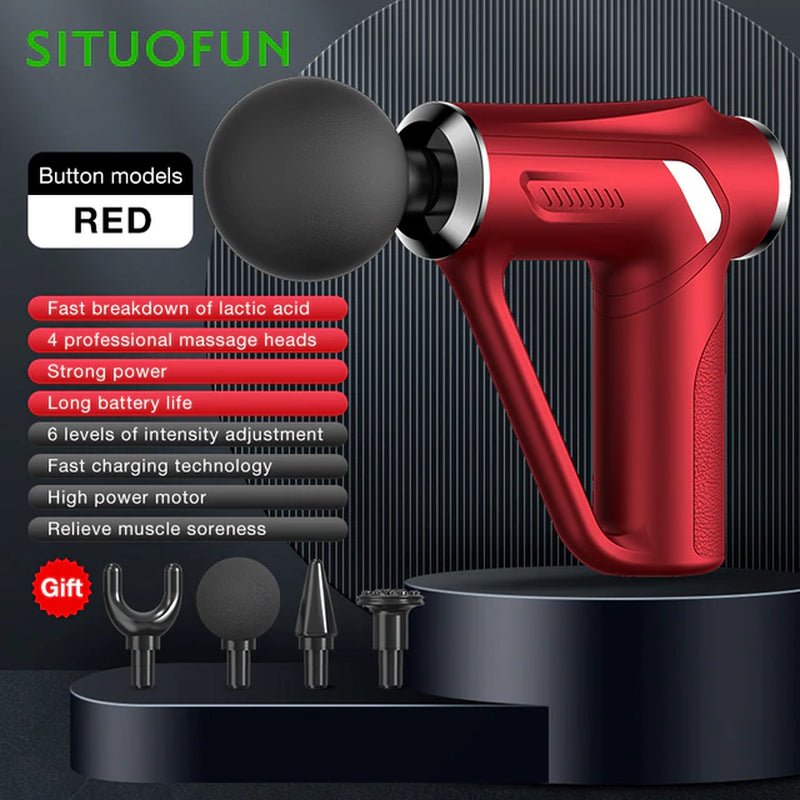SITUOFUN Professional Deep Tissue Massage Gun with 32 Levels for Neck, Back, and Body Muscle Relief and Relaxation