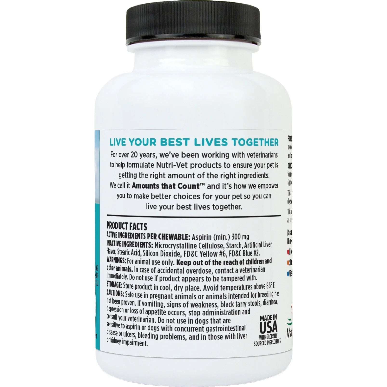 Aspirin for Dogs - Medium to Large Dogs - 300Mg - 75 Count