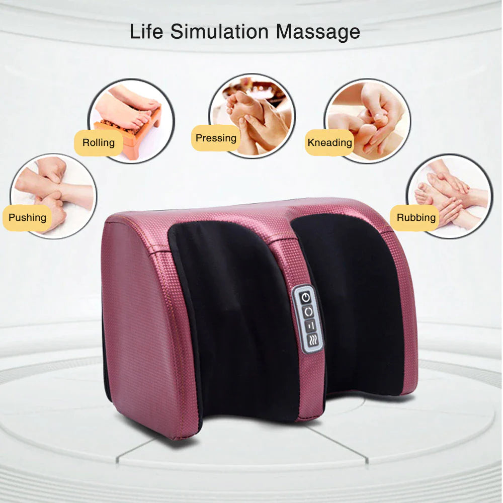 Indulge in Ultimate Relaxation with the Electric Foot Massager - Shiatsu Heating Therapy for Pain Relief and Muscle Relaxation