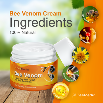 Bee Venom Cream for Pain Relief and Skin Problems (3.5 Fl. Oz.)
